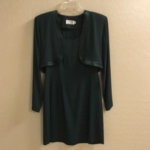 CDC Petites sheath tank dress with bolero jacket